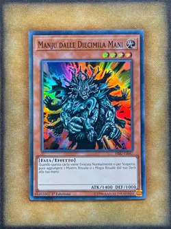 Yugioh Manju of the Ten Thousand Hands HISU-EN047 Super Rare 1st Ed ITALIAN NM - Image 1