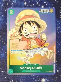 Monkey.D.Luffy (037) (1st Anniversary Tournament) P-037 One Piece Promotion... - Image 1