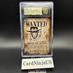 CGC PRISTINE 10 Portgas D. Ace OP13-119 SEC SP Wanted Japanese ONE PIECE 13 - Image 1