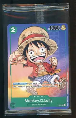 Auction #2 One Piece EN P-037 Promo Anime Expo Monkey.D.Luffy Sealed - Image 1