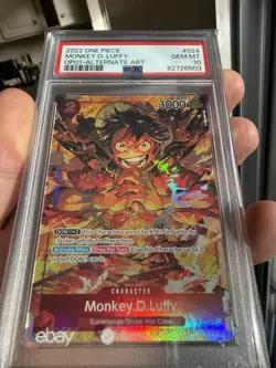 One Piece CCG Monkey.D.Luffy Alternate Art OP01-024 PSA 10 Gem Mint 🔥📈 - Image 1