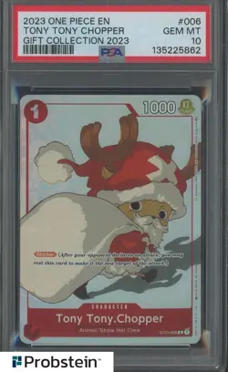 2023 One Piece EN Gift Collection #006 Tony Tony Chopper PSA 10 GEM MINT - Image 1