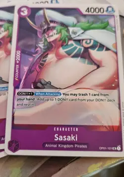 One Piece TCG NM Sasaki OP01-101 X 4 Playset English Romance Dawn - Image 2