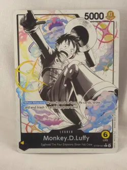 One Piece TCG Monkey.D.Luffy (001) (Parallel) ST29-001 Egghead Foil - Image 1