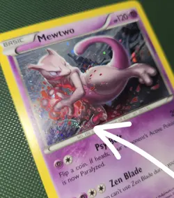 WHOLE SWIRL 🌀💫 LP Mewtwo XY101 XY Black Star Promo Cosmos Holo Pokemon Card - Image 1