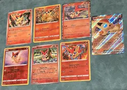 Pokemon TCG Victini Card Lot of 7 Holo Cards Ex Card Included - Image 2