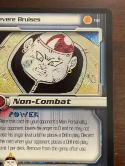 DBZ CCG Severe Bruises HOLO FOIL Rare LIMITED 112 Dragon Ball Z Score TCG Card - Image 3