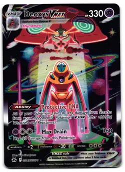 Deoxys VMAX GG45/GG70 - Crown Zenith Galarian Gallery Pokemon TCG Holo - NM Card - Image 1