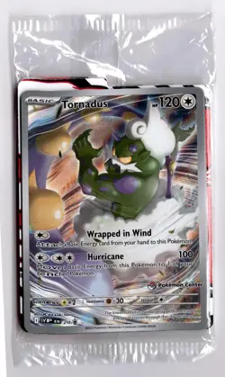 2023 Pokemon Pokemon Center Tornadus Black Star Promo Card 210 Sealed - Image 1