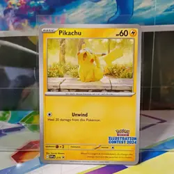 Pokemon TCG Pikachu 214 Sv: Scarlet & Violet Promo 60 HP Basic Card NM - Image 1