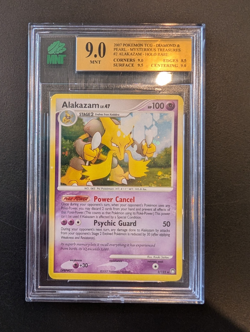 MNT Grading 9 - Alakazam 2007 Mysterious Treasures 2/123 Holo SWIRL Pokemon Card - Image 1