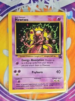 🔥Pokemon Mewtwo Wotc Promo 14/53 Regular Psyburn 40 Promo 2000 English Card🔥📈 - Image 3