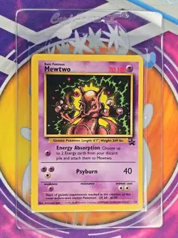 🔥Pokemon Mewtwo Wotc Promo 14/53 Regular Psyburn 40 Promo 2000 English Card🔥📈 - Image 4