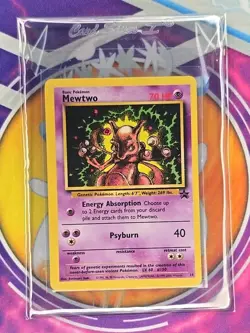 🔥Pokemon Mewtwo Wotc Promo 14/53 Regular Psyburn 40 Promo 2000 English Card🔥📈 - Image 5