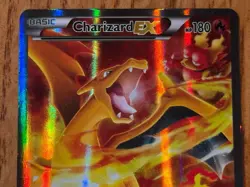 Pokemon TCG Charizard EX XY121 Black Star Promo Full Art Holo Card 2016 Sleeved - Image 2