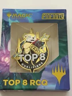 MTG Magic the Gathering RCQ Top 8 Pin - Ral, Crackling Wit Pinfinity Otter Rare - Image 2