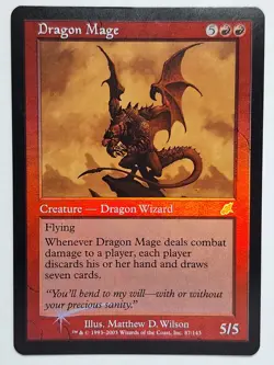 MTG Dragon Mage - FOIL RARE - Scourge - Lightly Played - Excellent Condition - Image 1