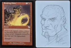 SKETCHED MtG Magic Matthew Wilson _ Judgment _ Artist Proof _ BREAKING POINT _ - Image 1