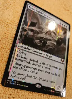 Iona, Shield of Emeria FOIL NM Near Mint MtG From the Vault: Angels V15 009/015 - Image 3