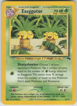 Pokemon TCG Exeggutor Promo Southern Islands 13/18 - Image 1