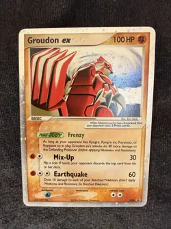 Pokemon TCG Groudon ex Black Star Promo 038 Holo Rare - Image 1