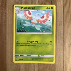 Pokemon TCG Masquerain Sun & Moon Base Set 8/149 Regular Rare VLP - Image 1