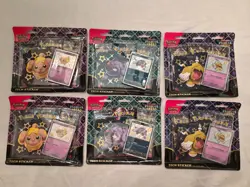 Pokemon TCG Paldean Fates Tech Sticker Collection 3 Blister Pack Set x2-Lot of 6 - Image 1