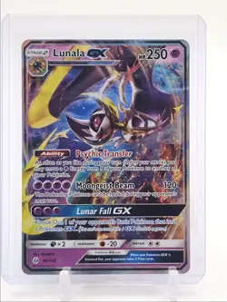LUNALA GX 2016 POKEMON SUN & MOON HOLO RARE FULL ART 66/149 Q3423 - Image 1