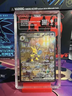 2023 Pokemon Sv: Scarlet & Violet 151 Alakazam ex #201 Illustration Rare TAG 9 - Image 1