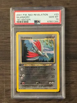 Pokemon Neo Revelation 1st Edition SKARMORY 23/64 PSA10 MINT # 47601344 - Image 1