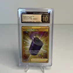 Suspicious Food Tin CGC 10 PRISTINE Champions Path 080/073 Secret Rare Pokemon - Image 1