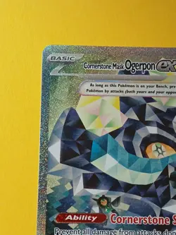 Pokemon Twilight Masquerade Cornerstone Mask Ogerpon ex 215/167 SIR Secret Rare - Image 3