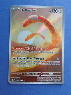 Pokemon Scarlet & Violet Paldea Evolved Orthworm 224/193 Illustration Rare - Image 1