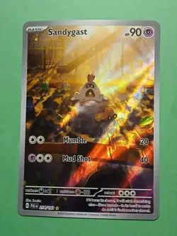 Pokemon Scarlet & Violet Paldea Evolved Sandygast 214/193 Illustration Rare - Image 1