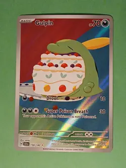 Pokemon Scarlet & Violet Stellar Crown Gulpin 154/142 Illustration Rare - Image 1
