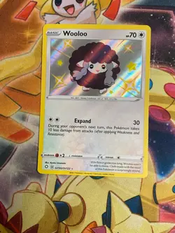 Pokemon - Wooloo - SV103/SV122 - Shining Fates Shiny Vault - Holo NM - Image 1