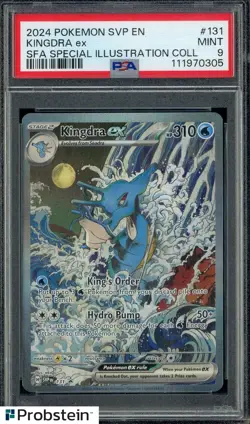 2024 Pokemon SVP EN SFA Special Illustration Collection #131 Kingdra ex PSA 9 - Image 1