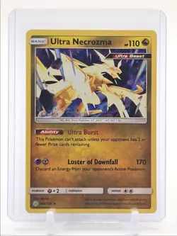 ULTRA NECROZMA 2019 POKEMON SUN MOON COSMIC ECLIPSE HOLO RARE 164/236 Q3423 - Image 1