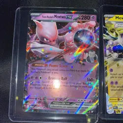 Pokemon Destined Rivals & Paradox Rift, Mewtwo EX, Holo Rare, NM/M - Image 2