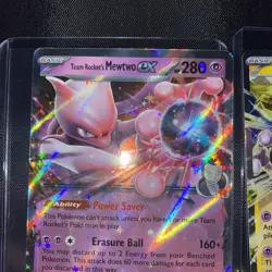 Pokemon Destined Rivals & Paradox Rift, Mewtwo EX, Holo Rare, NM/M - Image 3