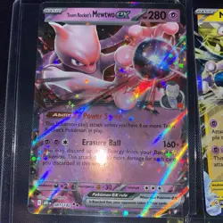 Pokemon Destined Rivals & Paradox Rift, Mewtwo EX, Holo Rare, NM/M - Image 4