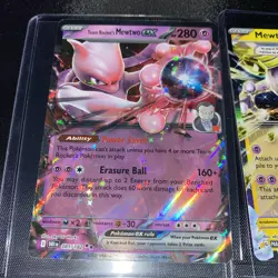 Pokemon Destined Rivals & Paradox Rift, Mewtwo EX, Holo Rare, NM/M - Image 5
