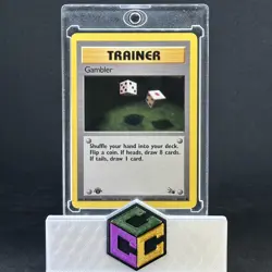 1999 Pokemon First Edition Trainer Gambler 60/82!!! - Image 1