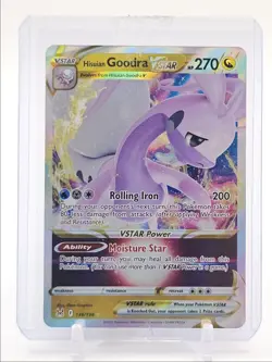 HISUIAN GOODRA VSTAR 2022 POKEMON SWSH LOST ORIGIN HOLO RARE 136/196 Q3423 - Image 1