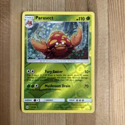 Pokemon TCG Parasect Sun & Moon Base Set 5/149 Reverse Holo Rare - Image 1