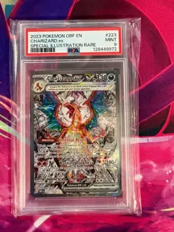 Charizard ex 223/197 Obsidian Flames English PSA Graded 9 Pokemon TCG - Image 1