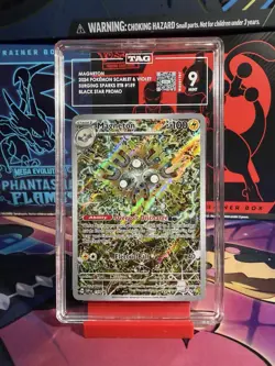 Pokemon TCG Magneton 159 Holo Surging Sparks ETB Promo Tag 9 - Image 1