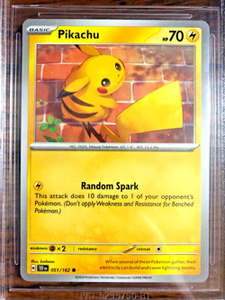 Pikachu Regular Common #051 - BGS GEM MINT 9.5 - Temporal Forces - Pokemon TCG - Image 2