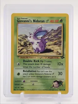 GIOVANNI'S NIDORINA 2000 POKEMON GYM CHALLENGE COMMON 76/132 Q3423 - Image 1