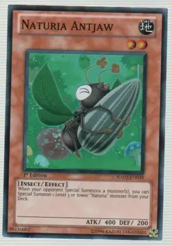 Naturia Antjaw - HA02-EN039 - Super Rare - 1st Edition - Lightly Played - Image 1